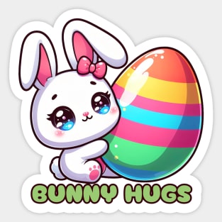 Big Hug? Little Bunny Loves Easter Eggs! Sticker